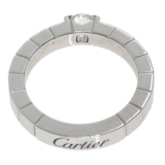 CARTIER 18k White Gold Diamond Lanier Ring #46 - Picture 4 of 11